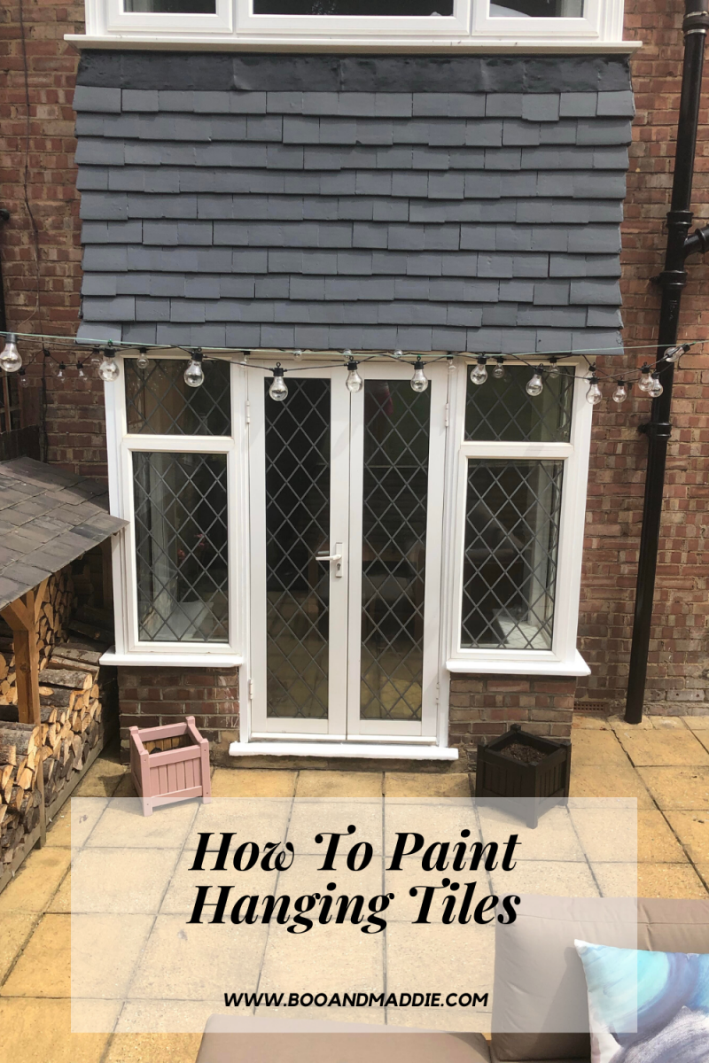 How To Paint Hanging Tiles Boo & Maddie