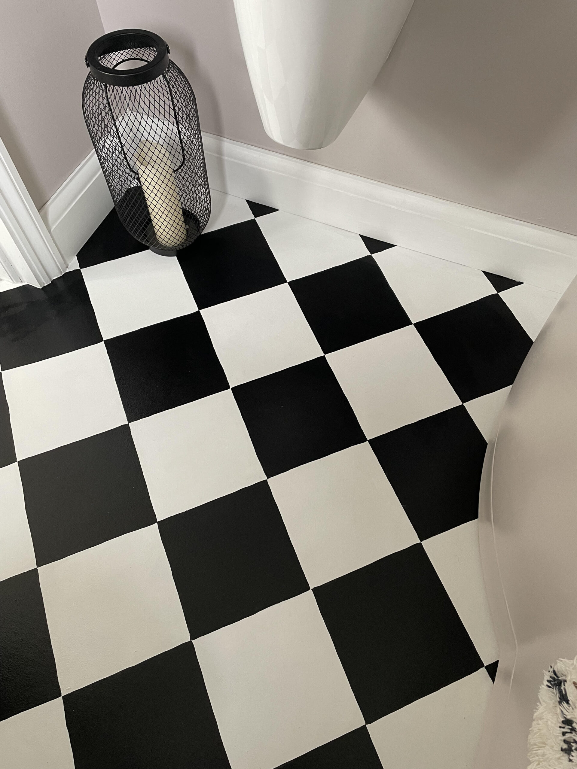 Painting A Vinyl Bathroom Floor 6 Months On Update Boo & Maddie